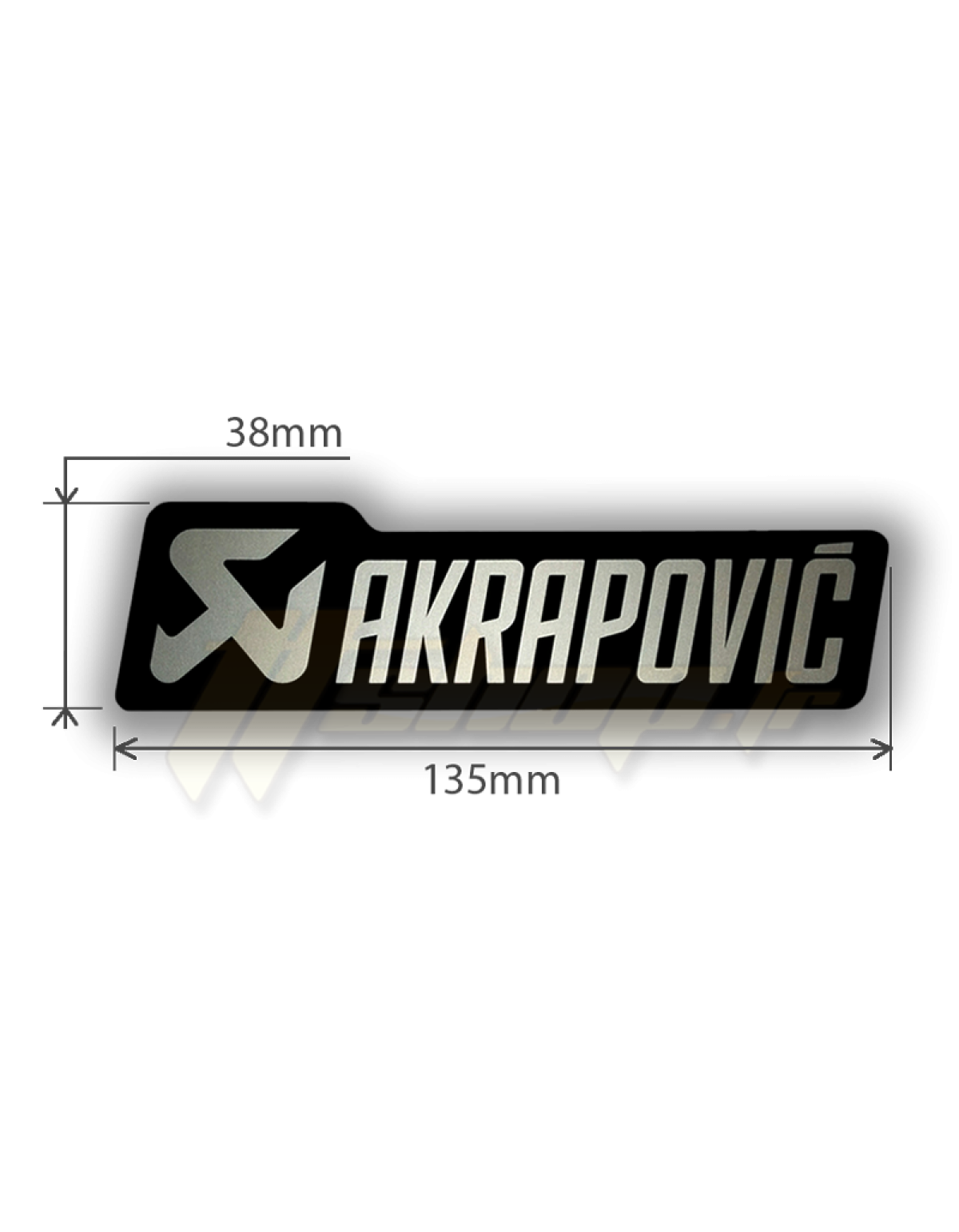 Planche stickers A4 AKRAPOVIC  Stickers Project